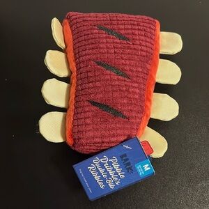 Barkbox Pibble Dribble’s Double-Bib Ribbles M Dog Toy